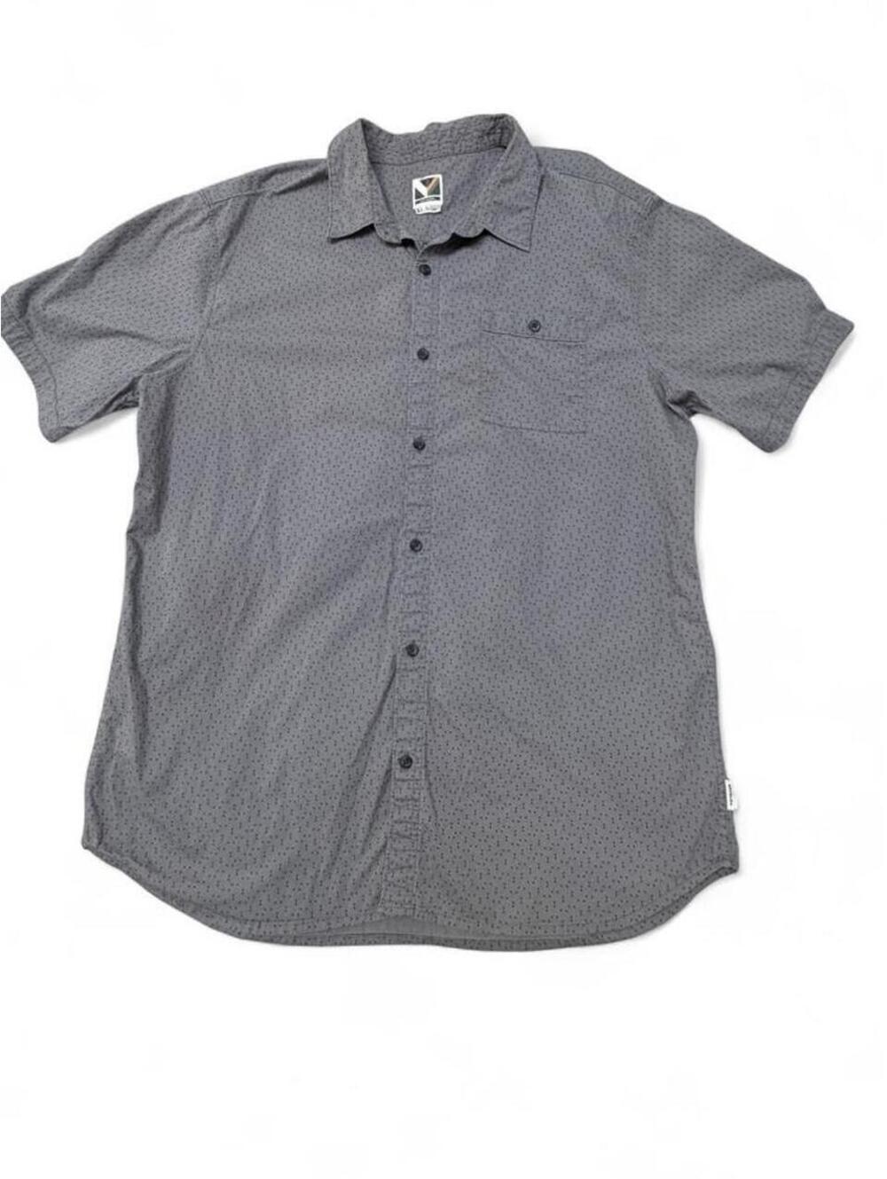 Voyager Men's Grey and Blue Shirt
